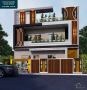 Modern Duplex House with Elegant Exterior Design