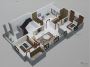 Smart 3D Floor Layout for a Modern Single Floor Home in Bram