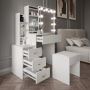 Hollywood-Style Dressing Table with Drawers Hollywood-Style Dressing Table with Drawers