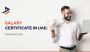 Salary Certificate in the UAE