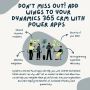 Don't Miss out! Add wings to your Dynamics 365 CRM with Powe