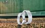 0.05 Carat Basic Designer 6mm His and 4mm Hers Diamond Weddi