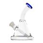 Bent Stem Mini Water Pipe with Perc - 5.5 Inch