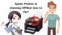 How to fix epson printer being offline error?