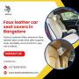 Faux leather car seat covers in Bangalore | Car seat covers 