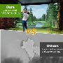 2025 New 3D Fabric Golf Hitting Screen with Air Vents