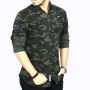 Army Green Cotton Long Sleeve Casual Shirt For Men-2021 Army Green Cotton Long Sleeve Casual Shirt For Men-2021