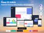 Power BI UI Framework on Bootstrap 5 - A Dashboard with visu