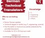 We are looking for IT & Engineering Translators (Eng - Ger)