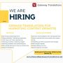 Wanted: German Translators for Marketing Content 