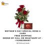 Midnight Mother’s Day Flowers N Greeting Card Delivery to Ca