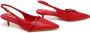 Gizelle Women’s Slingback Kitten Heel Pointed Toe Sandals