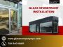 Modern Glass Storefront Installation