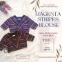 Multicolored Striped cotton blouse