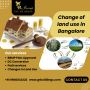 Change of land use in Bangalore