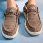 Mens Brown Boat Shoes by HEYDUDE – Laid-Back, Every Step of 