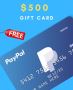 Get A PayPal Card Worth $500 