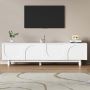 Modern PU Paint TV Unit – Halo White TV Stand