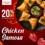 🎉 Enjoy 20% OFF on our Crispy Chicken Samosas! 🎉