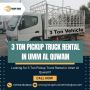 🚛 3 Ton Pickup Truck Rental Services in Umm Al Quwain!