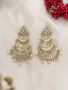 Gold Plated Kundan Chandbalis by Ishhaara