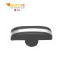 Rankin Delux RDLR-12 Black Pastic Knob With Chrome Strip 
