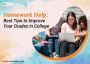 Homework Help: Best Tips to Improve Your Grades in College
