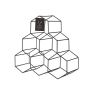 Gunmetal Geo Counter Top Wine Rack by Viski® BistroToRestro
