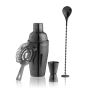 Gunmetal Black Barware Set by True® | BistroToRestro