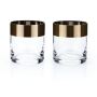 Bronze Rim Crystal Tumblers by Viski® | BistroToRestro