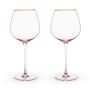 Rose Crystal Red Wine Glass Set by Twine® | BistroToRestro