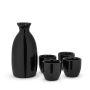 Moga™: 5-Piece Sake Set in Black by True | BistroToRestro