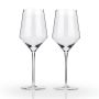 Angled Crystal Chardonnay Glasses by Viski® | BistroToRestro