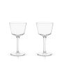 Angled Crystal Nick & Nora Glasses by Viski® Angled Crystal Nick & Nora Glasses by Viski®