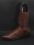 Refined Brown Slip-On Formal Shoes by Jump USA