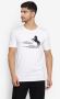 White Printed Cotton T-Shirt - Jump USA