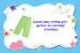 Custom baby clothes gift- perfect for birthday & holidays