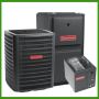 Goodman 2 Ton 16 SEER 80000 BTU 80% AFUE Up-Flow Gas System