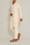 Wedding Vibes :- Vanilla  Multi Beaded Kurta For Men Online 