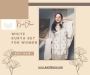 Graceful White Kurta Set for Women – Shop Now at Kurti Bloom