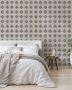 Oyoko Wallpaper – Geometric Design for Stylish Living Rooms 