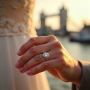 1ct Oval Twin Hidden Halo Lab Grown Diamond Engagement Rings