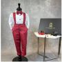 LB Suspender Tux Set- Red & White LB Suspender Tux Set- Red & White