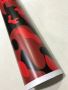 Camo RED - BLACK Vehicle DIY Waterproof Auto Motorcycle CAMO