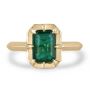 1.69 Carat Natural Emerald Cut Emerald Solitaire Eight Prong