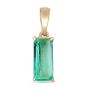 2.0 Carat Colombian Emerald Elongated Emerald Cut Solitaire 