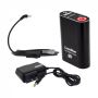 A ProLUX battery, a charger, and a cable