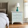 Style with a 3-Drawer Bone Inlay Bedside Table