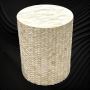 White Bone Inlay Side Table for Sale