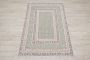 Green Block Printed Rug Geometric Cotton Area Rug Large Rug 